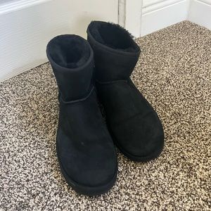 Black Ugg booties